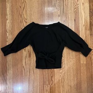 Women’s Anthropologie Black Fitted Top